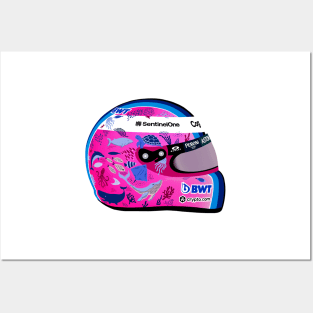 Sebastian Vettel - Turkish GP Helmet 2021 Posters and Art